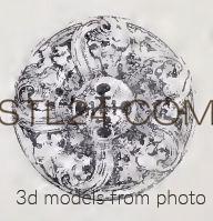 Розетки (ROSETTE_1998 -  | 3D model 3DSMAX / OBJ / STL) 3D модель для ЧПУ станка
